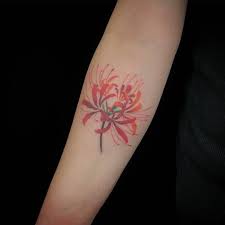 tattooist 吳沛恩 noee111 色塊作品彼岸花spider lily 網路 電話不報價 討論請先預約 墨言刺青 byappointmentonly inktalk inktalktattoo inktalk tattoos leaf tattoos tattoo studio