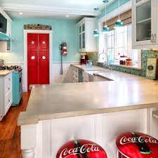 Retro Kitchen Design Eclectic Kitchen Design Eclectic Kitchen Aqua Kitchen