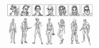 Today i will show you how to draw a scene with 10 characters from the popular video game, among us. Detective Game Character Concepts On Behance