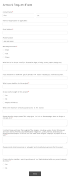 We did not find results for: Free Art Commission Request Form Template 123 Form Builder