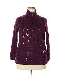 Details About Liz Me Women Purple Jacket 2 X Plus