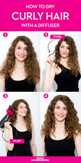 How To Get Perfect Natural Curls Using Just A Diffuser Curly Hair Tips Wavy Hair Tips Curly Hair Styles Naturally