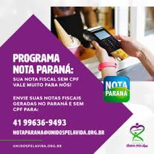 Programa de estímulo à cidadania fiscal do estado do paraná. Agora O Unidos Pela Vida Tambem Faz Parte Do Programa Nota Parana Unidos Pela Vida