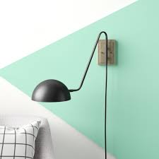 Simple cylindrical plug in swing arm wall sconce: Plug In Wall Sconces Wayfair
