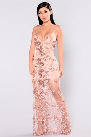 Honor Sequin Dress Rose Gold Sequin Dress Formal Dresses Goddess Dress