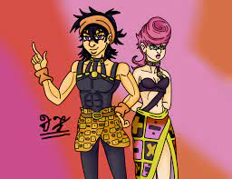 Narancia Ghirga and Trish Una [Fanart] : r/StardustCrusaders