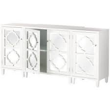 Home Decorators Collection Reflections White Storage Cabinet M61260h11 W The Home Depot White Storage Cabinets Mirrored Console Table Living Room Cabinets