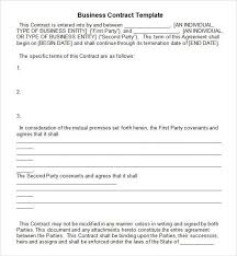 Free Download Business Contract Template Example With Blank Terms And Agreements Space An Image Part Of 19 Perf Contract Template Contract Contract Agreement
