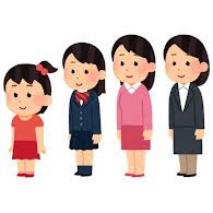 いろいろな斜めから見た立つ人のイラスト（女性） | かわいいフリー ...