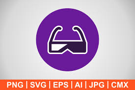 Download Vector 3d Glasses Icon Graphic By Iyikon Creative Fabrica
