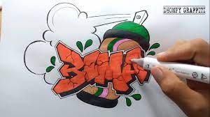 Membuat grafiti 3d di kertas simple. Gambar Grafiti Nama Di Kertas Youtube