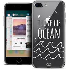 Extra Slim Crystal Gel Apple Iphone 8 Plus 5 5 Case Design Made In France I Love Ocean