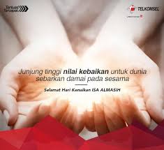 Dan selamat juga bagi umat kristiani yang memperingati hari kenaikan isa almasih, semoga damai dan kesejahteraan selalu mengiringi langkah kita bersama, sambungnya. Telkomsel On Twitter Selamat Hari Kenaikan Isa Almasih Telkomsel Friends Http T Co Dzu0f2fpim