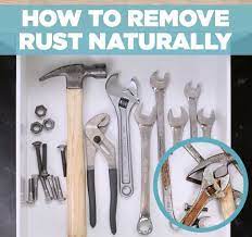 Make Rusty Tools Good As New With This Natural Cleaning Hack How To Remove Rust Rusty Tools Natural Cleaning Products