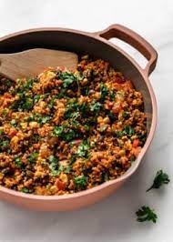 Cheesy mexican couscous casserole | girlversusdough.com @stephmwise. One Pan Mexican Quinoa Choosing Chia