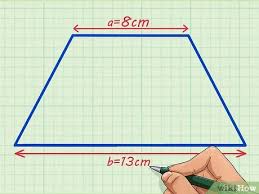 De Oppervlakte Van Een Trapezium Berekenen 5 Stappen Met Afbeeldingen Wikihow