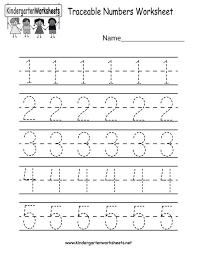 kindergarten traceable numbers worksheet printable kids math worksheets kindergarten prep number worksheets kindergarten