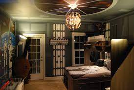 A pendant light fixture in the form of the death star is a perfect detail for the. Star Wars The Force Awakens Murals In A Bedroom By Tom Taylor Of Mural Art Llc Eclectic Orlando By Mural Art Llc Wall Murals And Fine Art Houzz