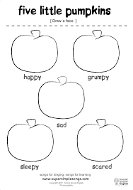39+ five little pumpkins coloring pages for printing and coloring. Five Little Pumpkins Worksheet Super Simple