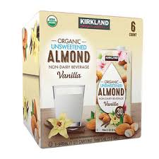 As part of a balanced diet, almonds and almond milk are good options for people with diabetes. Kirkland Signature Organic Almond Beverage Vanilla 32 Fl Oz 6 Count Costco