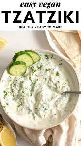Vegan Tzatziki Recipe Vegan Tzatziki Tzatziki Recipes Tzatziki