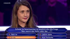 At the end of the game, a single participant is chosen to answer a single question, and the rest leave with nothing. Wenn Ich Auf Jauchs Stuhl Sitzen Wurde Jetzt Spricht Wer Wird Millionar Kandidatin Laura Brodda Film Tv Serien