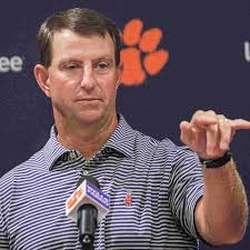 Clemson football coach Dabo Swinney
