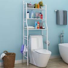 This is the new ebay. White Metal 3 Shelf Bathroom Space Saver Storage Organizer Over The Rack Toilet Cabinet Shelving Towel Rack With Circle Design Lazada Ph
