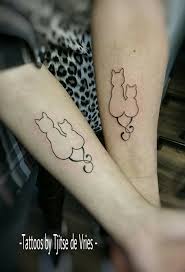 51 Adorable Mother Daughter Tattoos To Let Your Mother How Much You Love Line Work Cat Tattoo In 2020 With Images Tattoos For Daughters Mother Daughter Tattoos Mother Tattoos
