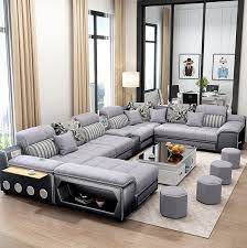Hot Selling Modern Nordic Large And Small Family Living Room Simple Fabric Sofa Tea Table Tv Cabinet Combination Furniture Apart Aliexpress Living Room Sofa Set Sectional Sofas Living Room