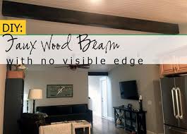 Diy 16 Faux Wood Beam Cheap Fast And Authentic For Under 50 Hambel S Get Real Faux Wood Beams Wood Beams Faux Beams