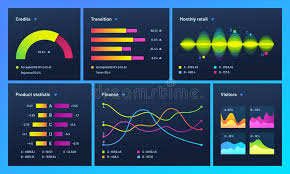 Infographic Dashboard Finance Data Analytic Charts Trade