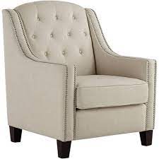 Accent chairs, beige living room chairs : 55 Downing Street Tivoli Beige Linen Tufted Armchair Target