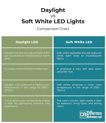 difference between daylight and soft white led bulbs