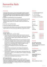 Senior Data Analyst Resume Example In 2020 Data Analyst Business Analyst Resume Business Resume