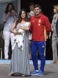 Iker casillas with his beloved wife, sara carbonero. Iker Casillas With His Wife And Newborn Baby Photo