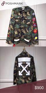 Shop for trendy fashion style jackets and coats for women online at zaful. Off White Camouflage Patch Cargo Jacket With Tags Cargo Jacket Off White Jacket Camouflage Military Jacket