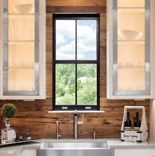 Contemporary Black Frame Kitchen Window Marvin