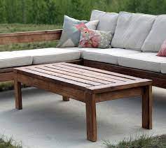 Instructables user stephanpi1 shows you how. 2x4 Outdoor Coffee Table Ana White