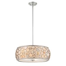 Quoizel Fairgate Silver Modern Contemporary Drum Pendant Light Lowes Com Drum Pendant Quoizel Drum Pendant Lighting