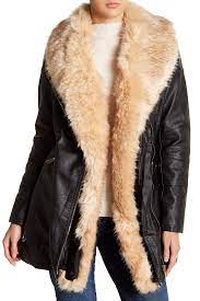 Love Token Faux Fur Shawl Collar Faux Leather Jacket Nordstrom Rack Vegan Leather Jacket Fur Shawl Leather Jacket