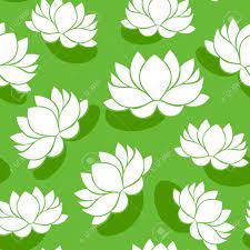 This pack includes both colored, black&white and outlined versions of the flowers and leaves. Seamless Pattern With Lotus Flowers Royalty Free Cliparts Vectors And Stock Illustration Image 19114435