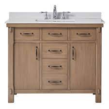 Modern home decorators collection fremont 72 in. Home Decorators Collection Bellington 42 Inch W X 22 Inch D Vanity In Almond Toffee With M The Home Depot Canada