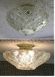 This Is A Old Plastic Fruit Punch Bowl I Turned Into A Light Cover Just Drill 3 Holes In The Bottom Insert 3 Bolt Light Covers Plastic Fruit Country Lighting