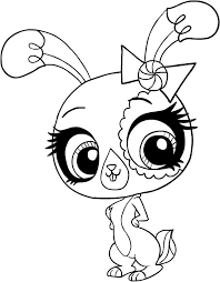 Page de coloriage à imprimer de petshop! Coloriage De Buttercream The Littlest Pet Shop Kanin