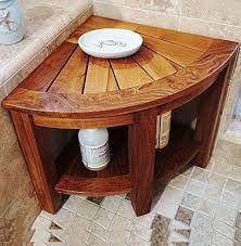 Not available at clybourn place. Welland 2 Tier 15 5 Teak Corner Shower Bench Beachfront Decor Showeraccessories Teak Shower Bench Corner Shower Bench Teak Shower Seat