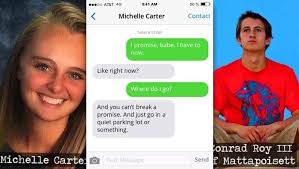 Full conversation between Michelle Carter and Conrad Roy before suicide :  r/creepy
