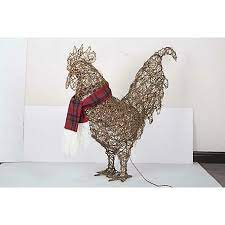 Pin By Leah Crump On Christmas Decorations Lawn Ornament Christmas Decorations Rooster