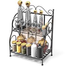 With a variety of styles sizes and finishes available find the perfect fit for your home. Wood Art Store Spice Rack 2 Tier Foldable Shelf Rack Kitchen Bathroom Countertop 2 Tier Standing Storage Organizer Spice Jars Bottle Shelf Holder Rack Black Black Wrought And Cast Iron Amazon In Home