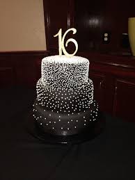 Sweet 16 Black And Pearl Cake Black Cake Pearl Sweet Sweet16cakes En 2020 Tortas De Quinceaneras Torta Para Fiesta Tortas Bonitas